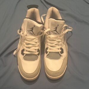 Men's White, Gray and Black Jordans